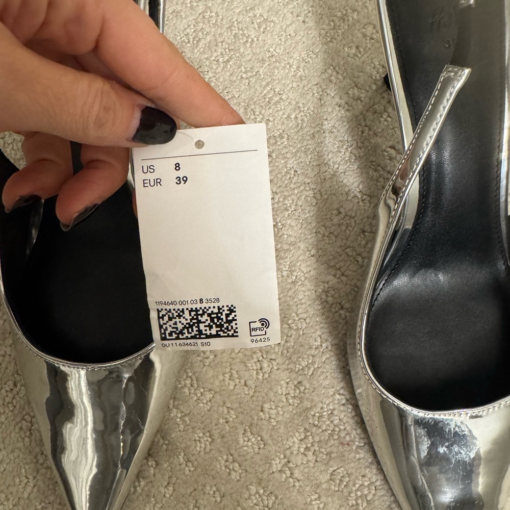 Chic Silver Women's Heels